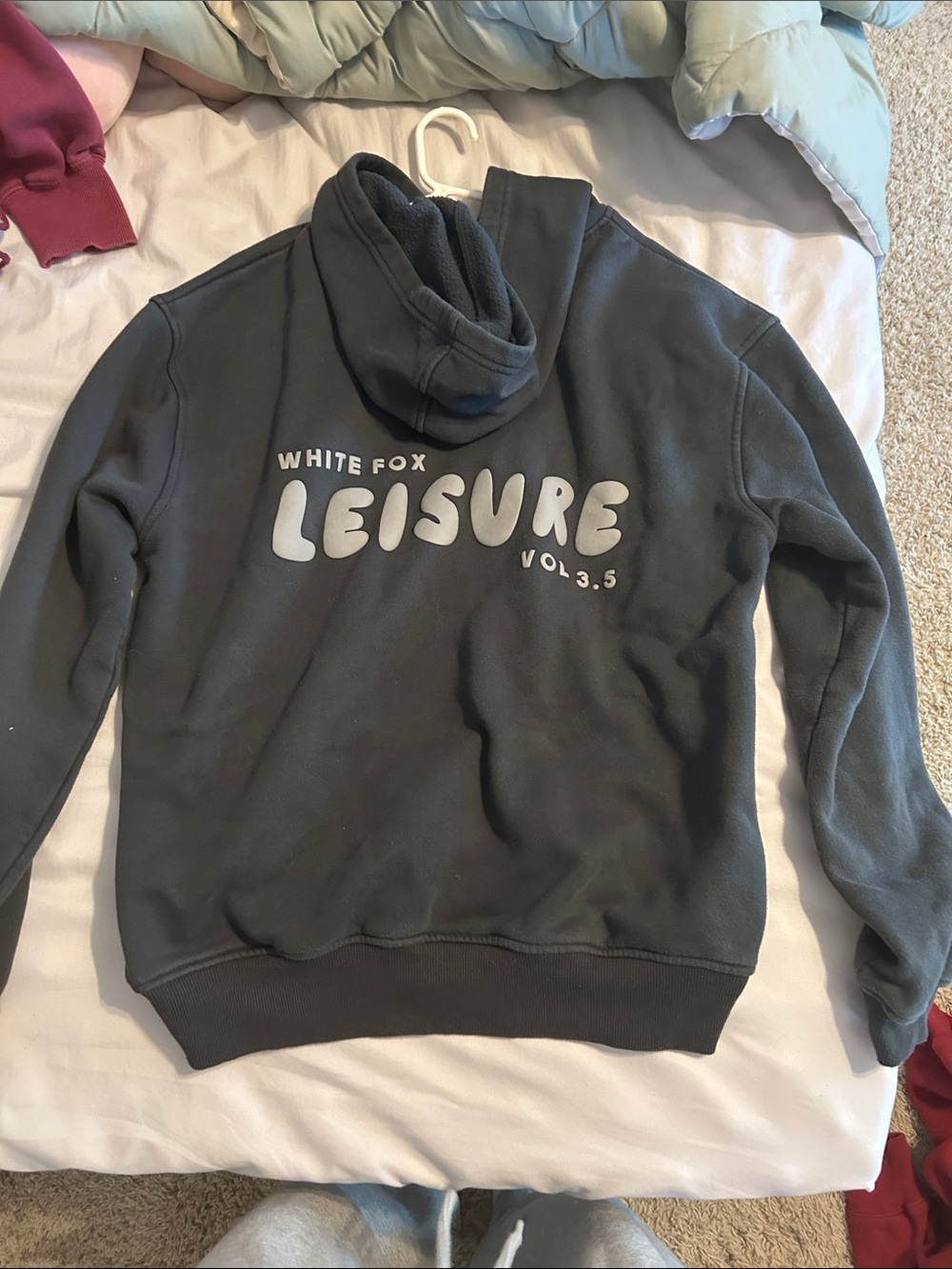 Women’s White Fox Leisure Vol. 3.5 hoodie- Charcoal Gray